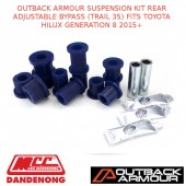 OUTBACK ARMOUR SUSP KIT REAR ADJ BYPASS TRAIL 35 FITS TOYOTA HILUX GEN 8 15+